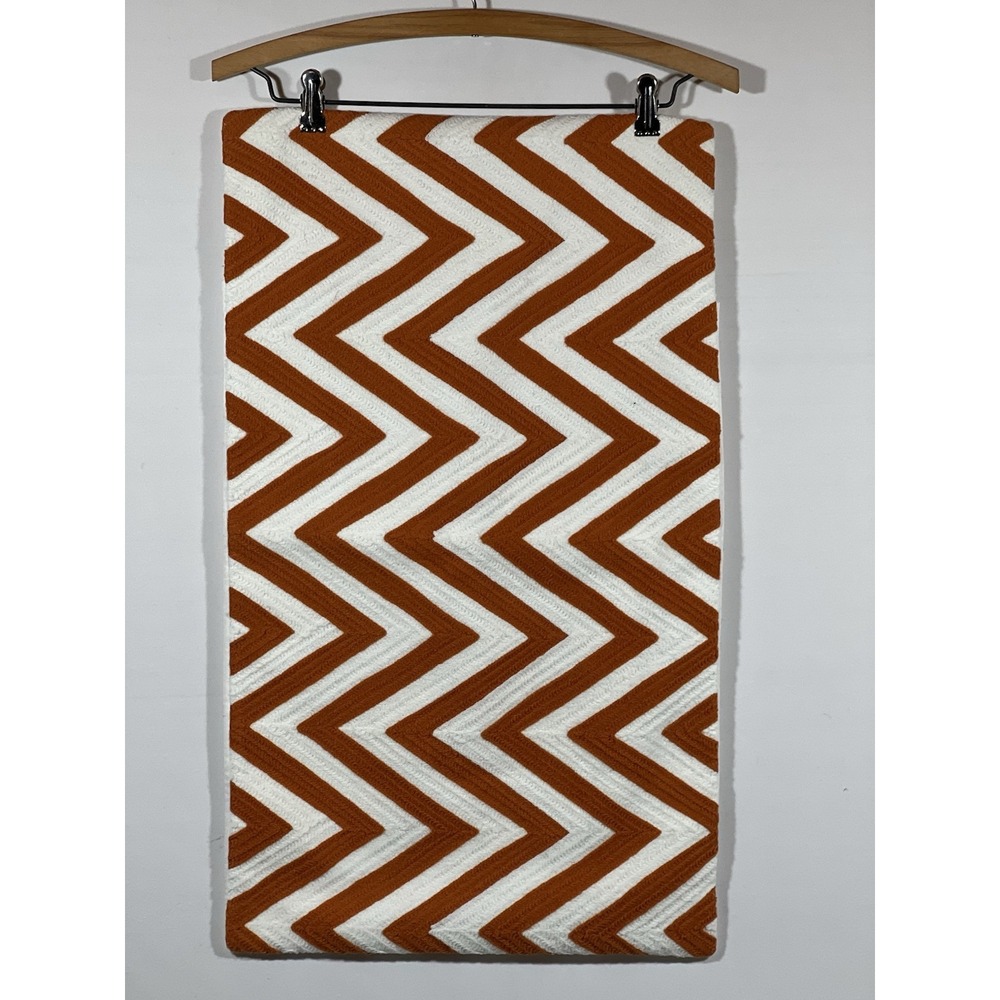 Pottery Barn Pillow Sham Chevron Knit Embroidered Cottagecore Farmhouse